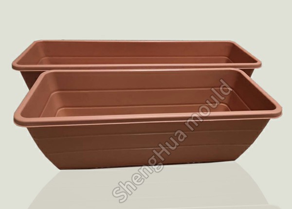 Plastic basin for growing vegetables and flowers
